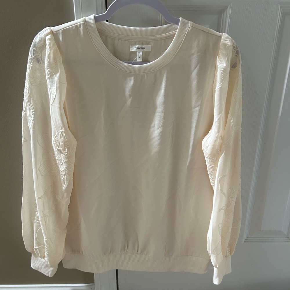 Maurice's Elegant Cream Women's Top
